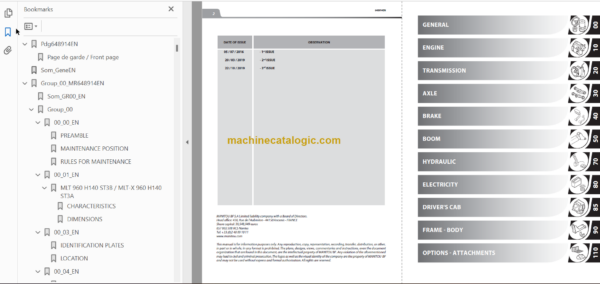 MHT- X 10230 129M ST3A S1 REPAIR MANUAL