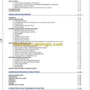 Manitou MHT 10225 LT-E3 OPERATOR’S MANUAL