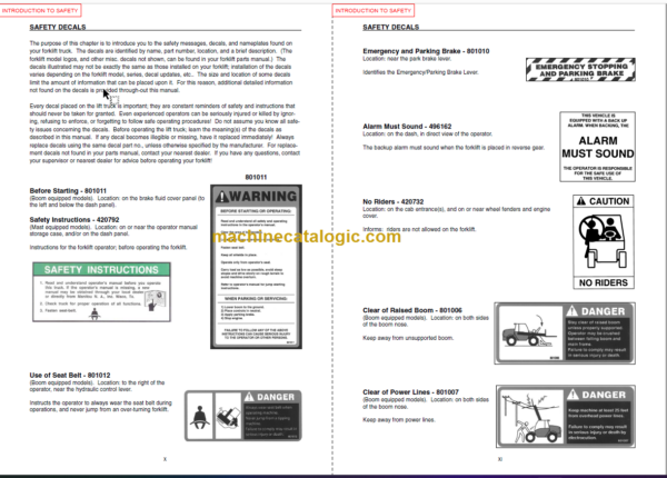 Manitou MLT 940L 120 LSU S3-E3 Operator's Manual