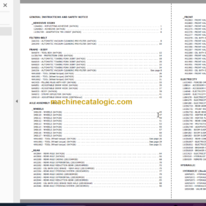 Manitou MLT 634 ST3B PARTS CATALOGUE