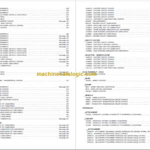 MANITOU MH 20-4T PARTS CATALOGUE