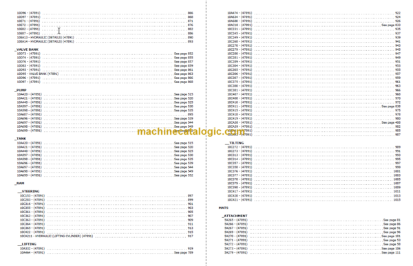 MANITOU M4 50 CP PARTS CATALOGUE