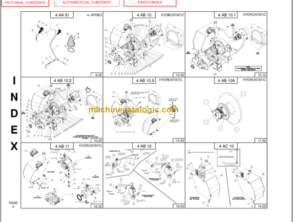 MANITOU M30-40-50 4 H L TIER I PARTS MANUAL