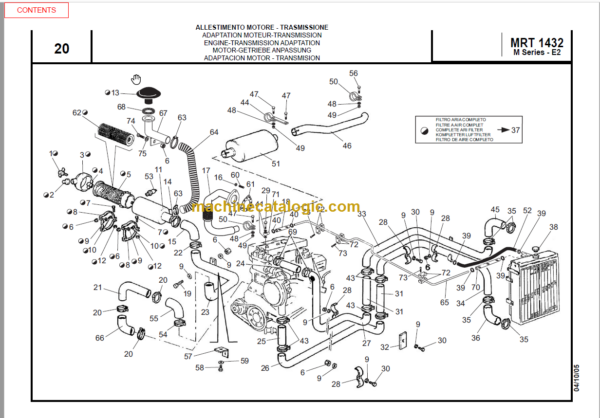 Manitou MRT 1432 400° M SERIES E2 PARTS MANUAL