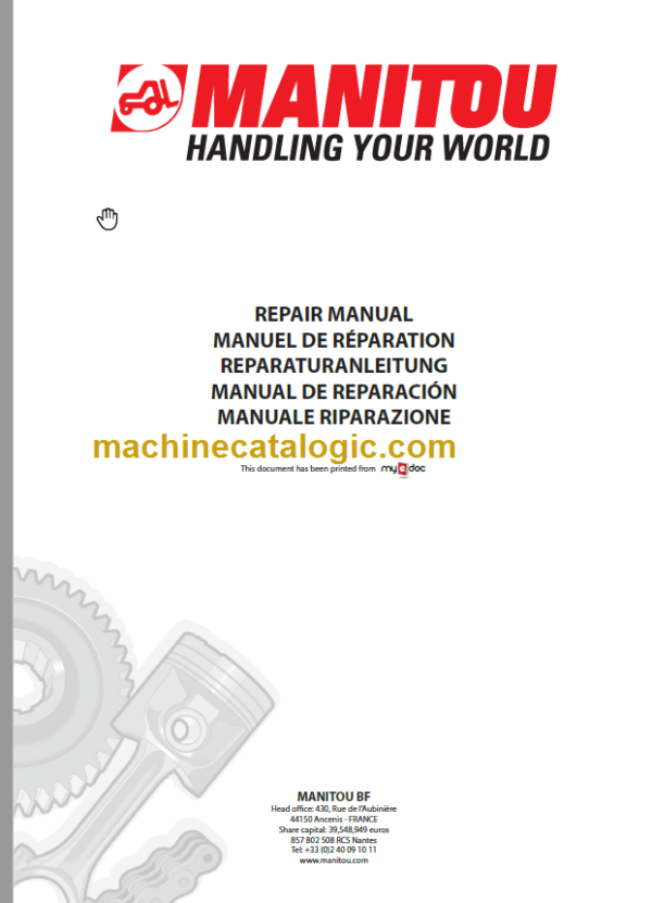 MANITOU MI 60-70 T 2 - E2 Repair Manual