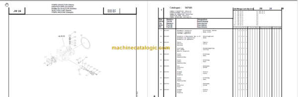 MANITOU CD 35P-CG 35P PARTS CATALOGUE