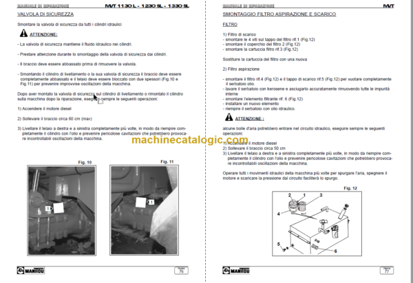 Manitou MVT 730 OPERATOR'S MANUAL FR