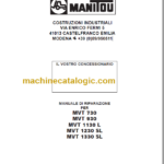 Manitou MVT 930 OPERATOR'S MANUAL FR