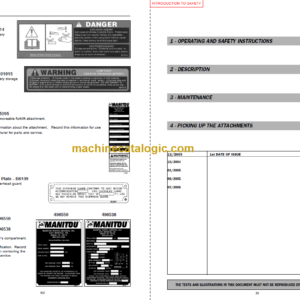 Manitou MLT 630 Operator’s Manual