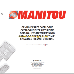 Manitou MLT 940 L 120 LSU S3 E2 Parts Catalogue