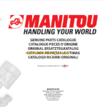MANITOU CG 15P-CD 15P PARTS CATALOGUE 2019