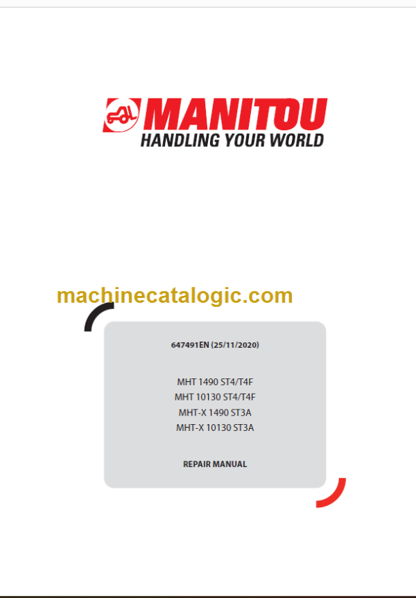 MHT 1490 ST4T4F REPAIR MANUAL