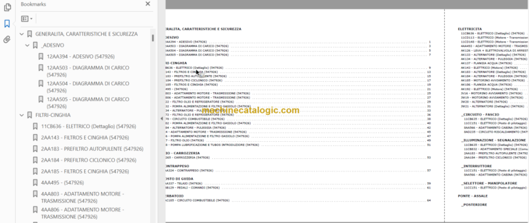MANITOU CG 15P-CD 15P PARTS CATALOGUE 2019