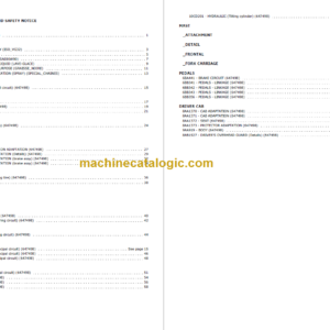 MANITOU ME315C 24V S3 US PARTS CATALOGUE