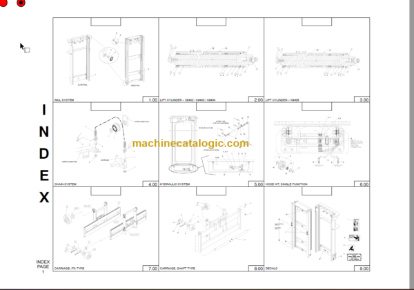 MANITOU 9400 Series Parts Manual