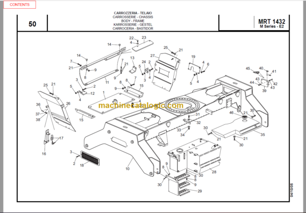 Manitou MRT 1432 400º PARTS MANUALS