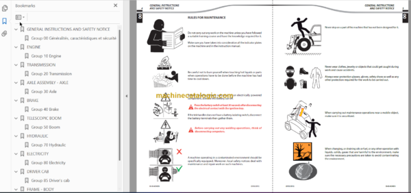 Manitou MLT 840 JD ST4 S1 Repair Manual