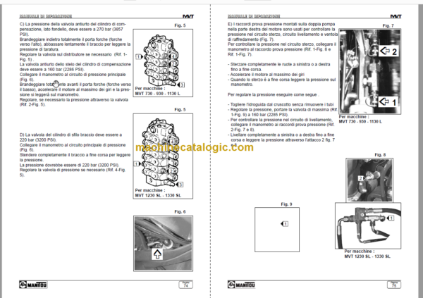 Manitou MVT 930 OPERATOR'S MANUAL FR