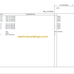 MANITOU 9400 Series Parts Manual