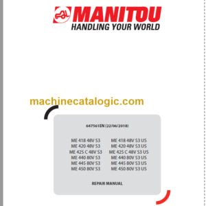 MANITOU ME 418 48V S3 REPAIR MANUAL