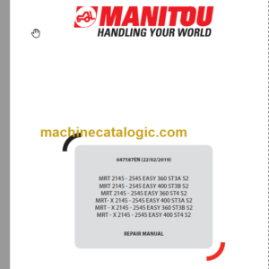 Manitou MRT 2145 - 2545 EASY 360 ST4 S2 REPAIR MANUAL