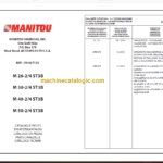 MANITOU M 40-2 ST3B PARTS CATALOGUE