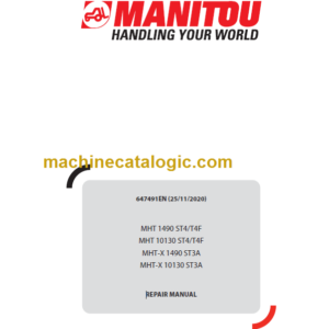 MHT 10130 ST4T4F 647491EN REPAIR MANUAL