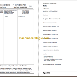 Manitou MVT 1130 L OPERATOR’S MANUAL FR