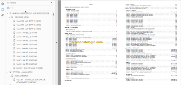 Manitou MLT 940 L S3 E2 Parts Catalogue