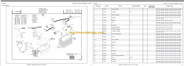 MANITOU CG 18P-CD 18P PARTS CATALOGUE 2019