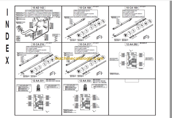 MANITOU MH24-4T MAST PARTS MANUAL