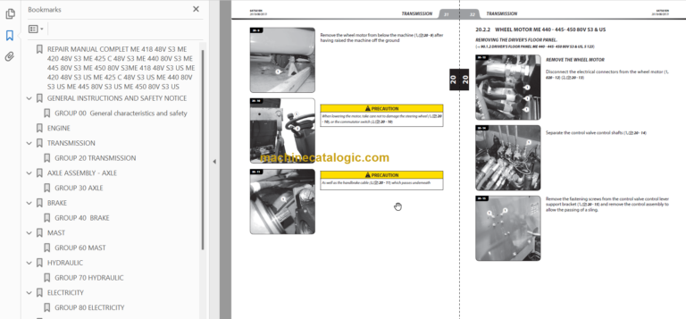 MANITOU ME 418 48V S3 REPAIR MANUAL