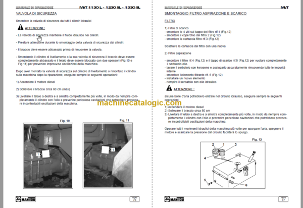 Manitou MVT 1130 L OPERATOR'S MANUAL FR