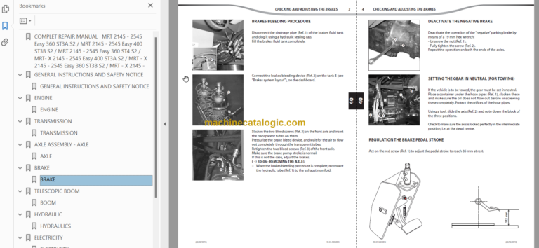 Manitou MRT 2145 - 2545 EASY 360 ST4 S2 REPAIR MANUAL