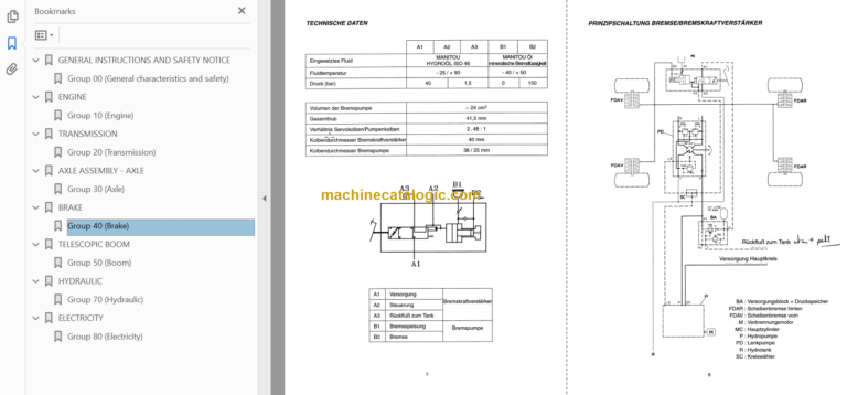 Manitou MLT 524 Repair Manual