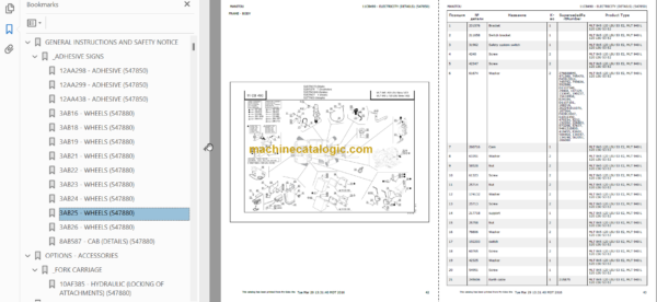 Manitou MLT 940 L S3 E2 Parts Catalogue