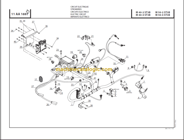 MANITOU M 40-2 ST3B PARTS CATALOGUE