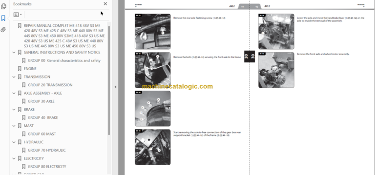 MANITOU ME 418 48V S3 REPAIR MANUAL