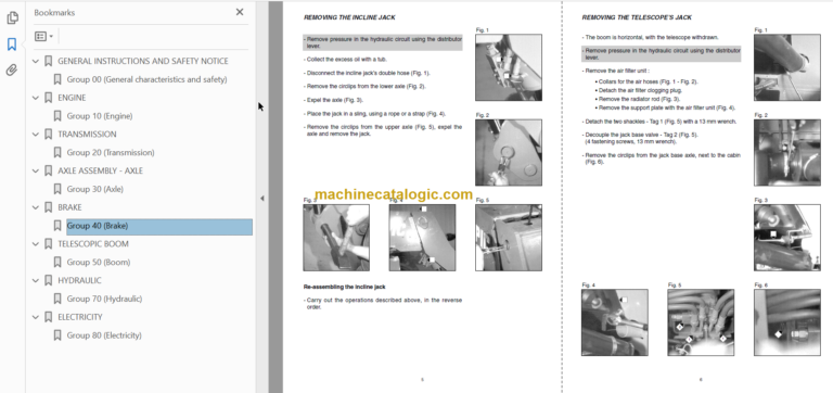Manitou MLT 524 Repair Manual