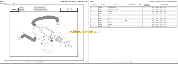 MANITOU CG 18P-CD 18P PARTS CATALOGUE 2019