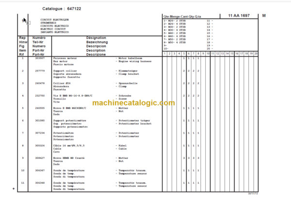 MANITOU M 40-2 ST3B PARTS CATALOGUE