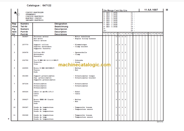 MANITOU M 40-2 ST3B PARTS CATALOGUE