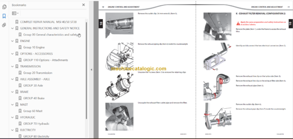 MANITOU MSI 40 T S3 ST3B REPAIR MANUAL