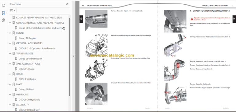 MANITOU MSI 40 T S3 ST3B REPAIR MANUAL