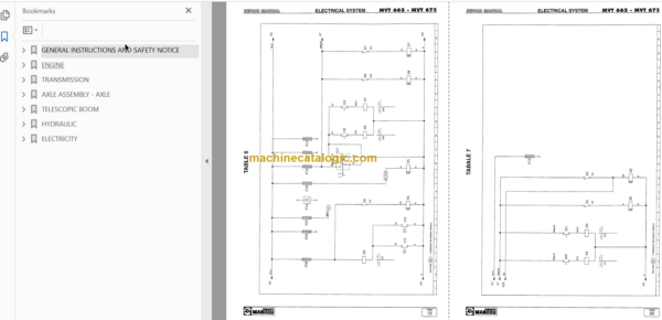 Manitou MVT 665 REPAIR MANUAL