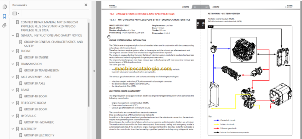 Manitou MRT 2470 PRIVILEGE PLUS ST4 S1 REPAIR MANUAL