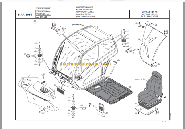 Manitou MLT 1040-137 PS PARTS CATALOGUE