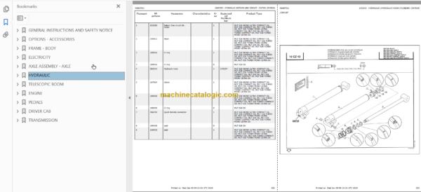 Manitou MLT 526 Serie A Parts Catalogue