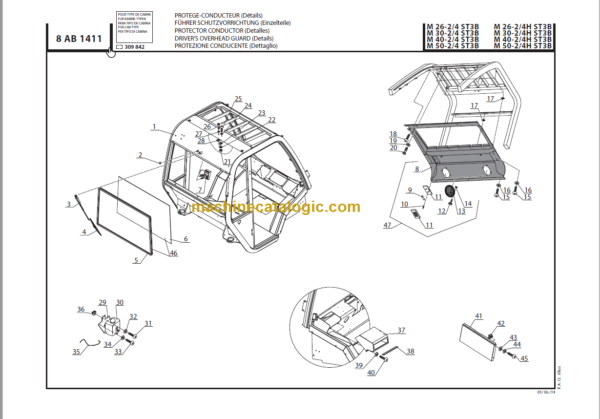 MANITOU M 26-4 + H ST3B PARTS CATALOGUE