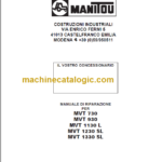 Manitou MVT 1230 SL OPERATOR'S MANUAL FR